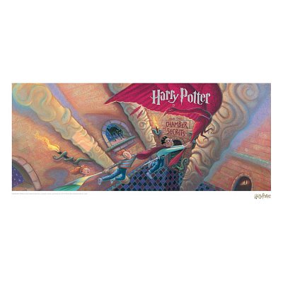 Harry Potter Kunstdruck Chamber of Secrets Book Cover Artwork Limited Edition 42 x 30 cm