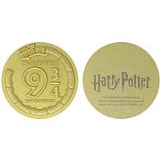 Harry Potter Medaille Platform 9 3/4 Limited Edition (vergoldet)