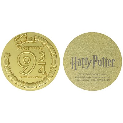 Harry Potter Medaille Platform 9 3/4 Limited Edition (vergoldet)