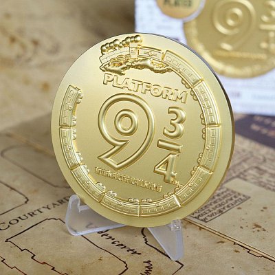 Harry Potter Medaille Platform 9 3/4 Limited Edition (vergoldet)