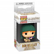 Harry Potter Pocket POP! Vinyl Schlüsselanhänger 4 cm Holiday Ron Display (12)