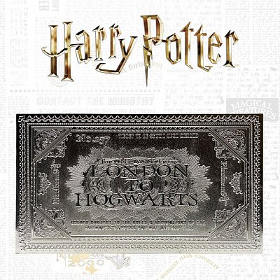 Harry Potter Replik Hogwarts Train Ticket Limited Edition (versilbert)