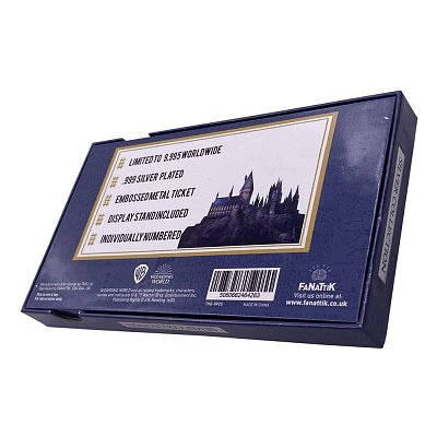 Harry Potter Replik Hogwarts Train Ticket Limited Edition (versilbert)