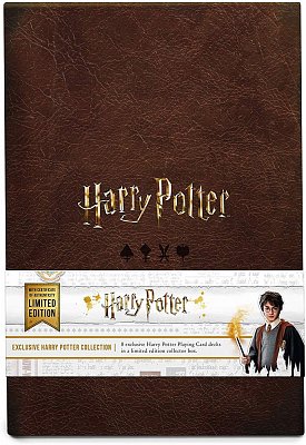Harry Potter Spielkarten Collector\'s Set Limited Edition --- BESCHAEDIGTE VERPACKUNG