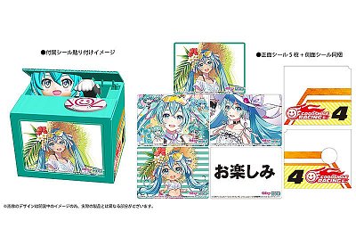 Hatsune Miku GT Project PVC Spardose mit Sound Racing Miku 2021 Ver. Chatting Bank 009 12 cm