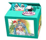 Hatsune Miku GT Project PVC Spardose mit Sound Racing Miku 2021 Ver. Chatting Bank 009 12 cm