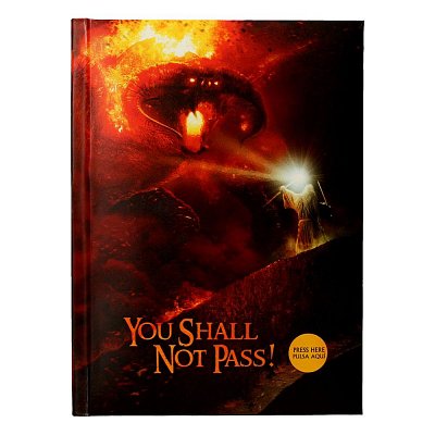 Herr der Ringe Notizbuch mit Leuchtfunktion You Shall Not Pass