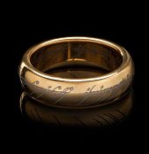 Herr der Ringe Wolfram-Ring Der Eine Ring (vergoldet)