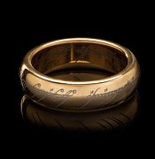 Herr der Ringe Wolfram-Ring Der Eine Ring (vergoldet)