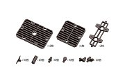 Hexa Gear Plastic Model Kit Erweiterungs-Set 1/24 Block Base 06 Slat Plate Option 5 cm