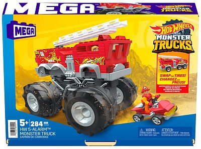 Hot Wheels Monster Trucks Mega Construx Bauset HW 5-Alarm Monster Truck