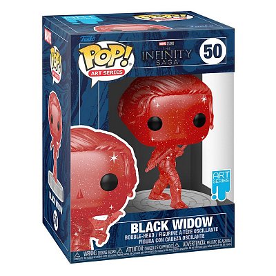 Infinity Saga POP! Artist Series Vinyl Figur Black Widow (Red) 9 cm