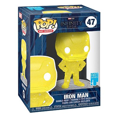 Infinity Saga POP! Artist Series Vinyl Figur Iron Man (Yellow) 9 cm