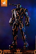 Iron Man 2 Movie Masterpiece Series Diecast Actionfigur 1/6 Neon Tech War Machine Hot Toys Exclusive