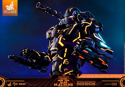 Iron Man 2 Movie Masterpiece Series Diecast Actionfigur 1/6 Neon Tech War Machine Hot Toys Exclusive
