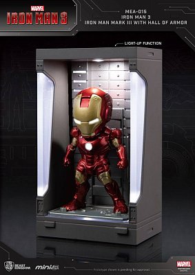 Iron Man 3 Mini Egg Attack Actionfigur Hall of Armor Iron Man Mark III 8 cm