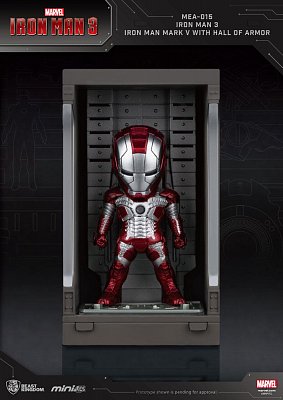 Iron Man 3 Mini Egg Attack Actionfigur Hall of Armor Iron Man Mark V 8 cm