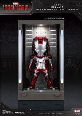 Iron Man 3 Mini Egg Attack Actionfigur Hall of Armor Iron Man Mark V 8 cm