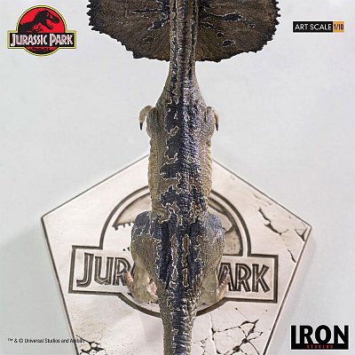 Jurassic Park Art Scale Statue 1/10 Dilophosaurus 18 cm --- BESCHAEDIGTE VERPACKUNG