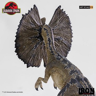 Jurassic Park Art Scale Statue 1/10 Dilophosaurus 18 cm --- BESCHAEDIGTE VERPACKUNG