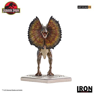 Jurassic Park Art Scale Statue 1/10 Dilophosaurus 18 cm --- BESCHAEDIGTE VERPACKUNG