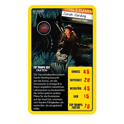 Jurassic Park Kartenspiel Top Trumps Quiz *Deutsche Version*