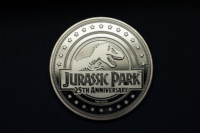 Jurassic Park Sammelmünze 25th Anniversary T-Rex Silver Edition
