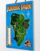 Jurassic Park WoodArts 3D Holzdruck Isla Nublar 30 x 40 cm