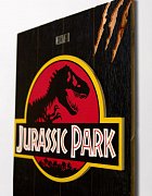 Jurassic Park WoodArts 3D Holzdruck Logo 30 x 40 cm