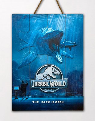 Jurassic World WoodArts 3D Holzdruck Mossasaurus 30 x 40 cm