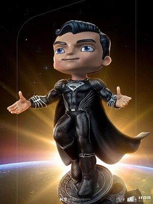 Justice League Mini Co. Deluxe PVC Figur Superman Black Suit 18 cm