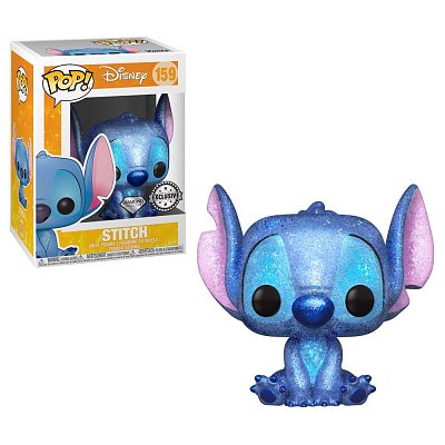 Lilo & Stitch POP! Disney Vinyl Figur Stitch Seated (Diamond Glitter) Exclusive 9 cm