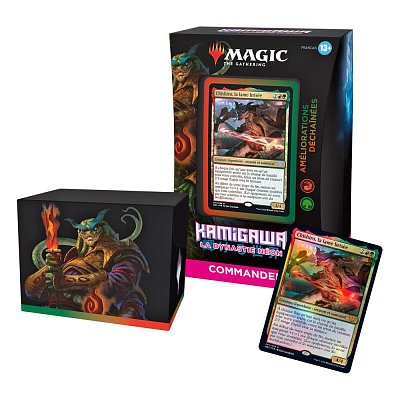 Magic the Gathering Kamigawa: Neon Dynasty Commander-Decks Display (4) französisch