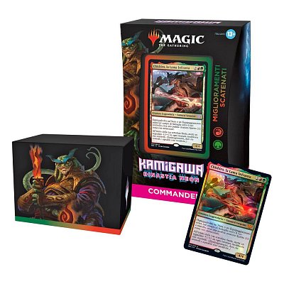 Magic the Gathering Kamigawa: Neon Dynasty Commander-Decks Display (4) italienisch