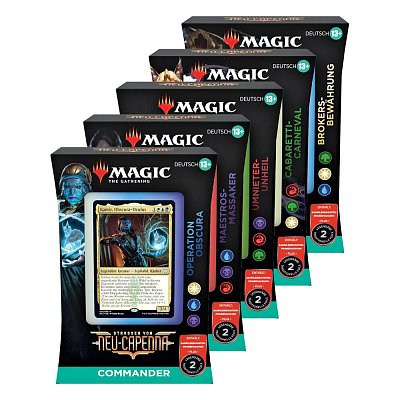 Magic the Gathering Straßen von Neu-Capenna Commander-Decks Display (5) deutsch