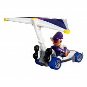 Mario Kart Hot Wheels Diecast Modellautos 3er-Pack 1/64 Yoshi, Waluigi, Mario