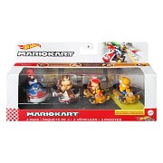 Mario Kart Hot Wheels Diecast Modellautos 4er-Pack 1/64 Mario, Donkey Kong, Diddy Kong, Orange Yoshi