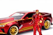 Marvel Diecast Modell 1/24 Iron Man & 2016 Chevrolet Camaro