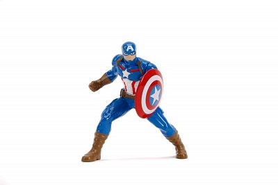 Marvel Hollywood Rides Diecast Modell 1/24 2006 Ford Mustang GT mit Captain America Figur --- BESCHAEDIGTE VERPACKUNG