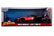 Marvel Hollywood Rides Diecast Modell 1/24 2017 Ford GT mit Miles Morales Figur