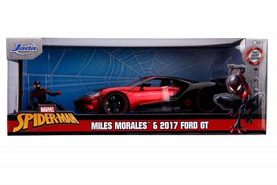 Marvel Hollywood Rides Diecast Modell 1/24 2017 Ford GT mit Miles Morales Figur