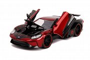 Marvel Hollywood Rides Diecast Modell 1/24 2017 Ford GT mit Miles Morales Figur