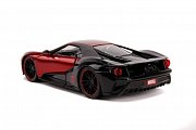 Marvel Hollywood Rides Diecast Modell 1/24 2017 Ford GT mit Miles Morales Figur