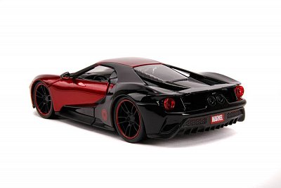 Marvel Hollywood Rides Diecast Modell 1/24 2017 Ford GT mit Miles Morales Figur