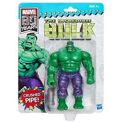 Marvel Legends 80th Anniversary Actionfigur Retro Hulk SDCC 2019 Exclusive 15 cm --- BESCHAEDIGTE VERPACKUNG