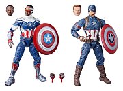 Marvel Legends Actionfiguren 2er-Pack 2022 Captain America: Sam Wilson & Steve Rogers 15 cm