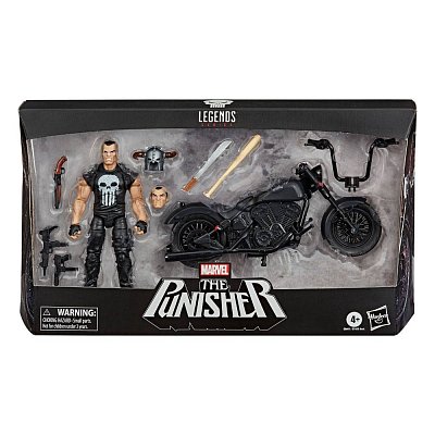 Marvel Legends Series Actionfigur mit Fahrzeug 2020 The Punisher 15 cm --- BESCHAEDIGTE VERPACKUNG