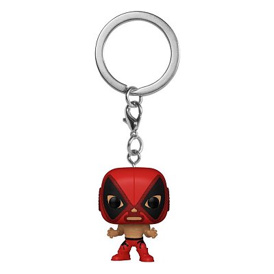 Marvel Luchadores Pocket POP! Vinyl Schlüsselanhänger 4 cm Deadpool Display (12)