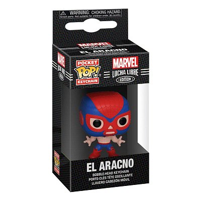 Marvel Luchadores Pocket POP! Vinyl Schlüsselanhänger 4 cm Spider-Man Display (12)