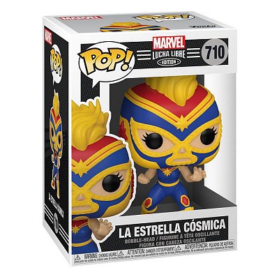 Marvel Luchadores POP! Vinyl Figur Captain Marvel 9 cm